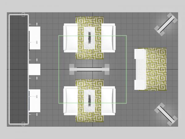 RE-9153 Island Rental Trade Show Exhibit -- Plan View