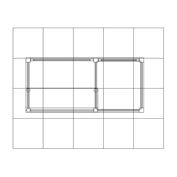 ECO-35-C Sustainable Counter Podium Reception - Plan View