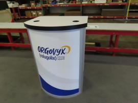 MOD-1267C Modular Counter with (2) Wireless Charging Pads, Locking Storage, and Direct Print Graphics